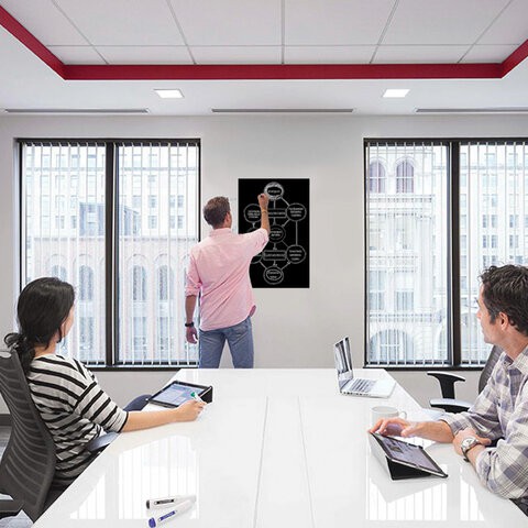 Доска-пленка меловая самоклеящаяся Brauberg в рулоне 90х200 см 237839 , 